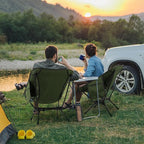 TOBTOS Portable Camping Chair, Support up to 330 LBS, Lightweight Folding Backpacking Chair for Outdoor Camp, Travel, Beach, Picnic, Hiking, Backpacking (Green)