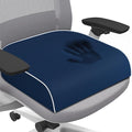 SweetSlubr Seat Cushion for Tailbone Pain Relief, Office Chair Cushion, Memory Foam Large Chair Cushion with Non-Slip Cover for Soft Support at Office Chair, Car Seat, Airplane Drak Blue/2X-Large