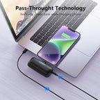 Mini Portable Charger for iPhone 14/13 Series,Upgraded 5000mAh PD Fast Charging Battery Pack,LCD Display Cute Power Bank Portable Phone Charger for iPhone 14/14 Pro Max/13/12 Pro/11/XS/XR/X/8/7/6