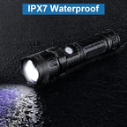 Rechargeable Flashlights 90000 High Lumens - 2 Pack, Super Bright LED Flash Light with 5 Modes, 12 Hour Brightest Waterproof Handheld Flashlight for Home, Camping