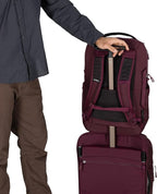 Osprey Ozone Laptop Backpack with Ventilated AirScape™ Backpanel - Lightweight Travel Backpack with 16” Laptop Sleeve - Carry-On Compatible Travel Bag for Men and Women, Moody Burgundy