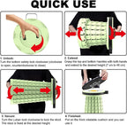 ALEVMOOM Upgraded Telescoping Collapsible Stool with Cushion, Folding Stool with Printing Portable Retractable Foldable Seat Max Load 600lbs for Adults Camping Fishing Outdoor