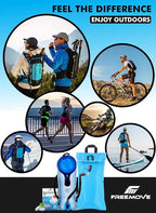 Hydration Pack with 2L or 3L Water Bladder & Cooler Bag > Keeps Drink Cool & Protects Bladders > Camelback Reservoir for Hydration Backpack, Tasteless & BPA Free, Quick Release Tube & Shutoff Valve