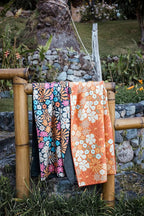 Nomadix Original Towel - Perfect for Beach, Pool, Travel, Camping, Yoga - Made with Recycled Materials - Super Absorbent - Sand Resistant - Hula Multi - 72.5x30