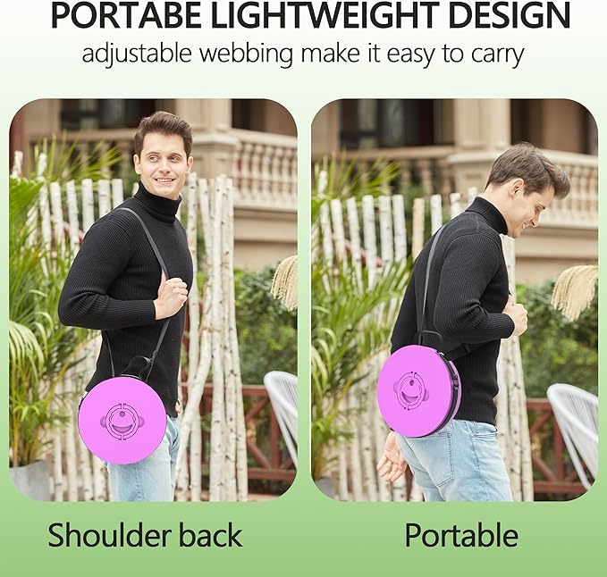 ALEVMOOM 2025 Upgraded XXL Collapsible Stool with Cushion 19.7",1000lbs Max Weight,Wider & Taller Pop Up Seat, Heavy Duty Portable Retractable Folding Chair or Travel Foot Rest for Camping & Outdoors