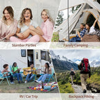 KingCamp Sleeping Bag for Adults, Cold Weather & Warm XL Big and Tall Flannel Sleeping Bags with Compression Sack Portable Waterproof Essentials Gear Accessories for Outdoor Camping