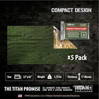 TITAN Survival - Mylar Survival Blankets 5 Pack - 90% Heat Retention & Waterproof Design - Emergency Blanket Cold Weather Protection & Survival Kits - Durable Space Blanket for Outdoor Use