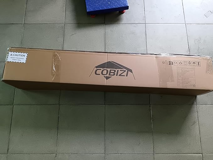 COBIZI 10x30 Pop up Canopy Tent 10x30 Canopy with 8 Sidewalls Waterproof Heavy Duty Commercial Canopy Tent for Parties Outdoor Tent Garden Gazebo Tent, Carry Bag with Wheel(10x30ft,Khaki)