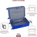 SwissGear 7366 Signature Hardside Expandable Luggage with Spinner Wheels, TSA Lock, Cup-Holder, Cobalt, 2-Piece Set (19/27)