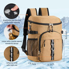Cooler Backpack, Lightweight and Large Capacity Soft Backpack Cooler, Leak Proof Cooler Bag for Men Women
