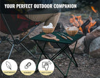 TREKOLOGY TALU Portable Folding Beach Table - Lightweight Travel Camp Table | Small Camping Table for Outdoor Adventures | Foldable, Compact, and Sturdy - Perfect for Camping, Picnic, Beach Trips