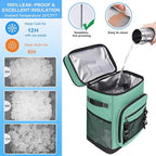 Large Waterproof Insulated Cooler Backpack for Men & Women, Leak Proof Cooler Backpack for Camping, Beach, Fishing, Picnic, Travel, Outdoor, 30L, 48Cans