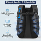 SUN CUBE Cooler Backpack 33 Can, Leakproof Insulated Backpack Cooler for Men Women, Camping Cooler Backpack for Beach Travel Hiking, Waterproof Lunch Backpack, Grey