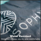 ECCOSOPHY Sand Proof Beach Blanket - Waterproof Picnic Blanket 60x55 Outdoor Compact Pocket Blanket Lightweight Ground Cover for Hiking Camping Festivals Sports Travel with Bag & Stakes (Pistachio)