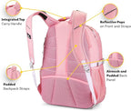 High Sierra Swerve Daypack, Pink Marble - Bubblegum Pink, One Size
