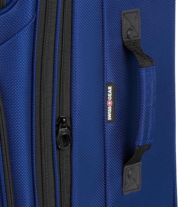 SwissGear Sion Softside Expandable Luggage, Blue, 3-Piece Set (21/25/29)