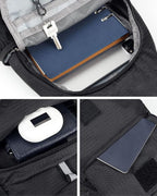 WATERFLY Packable Small Crossbody Sling Backpack Shoulder Chest Bag Daypack for Hiking Traveling