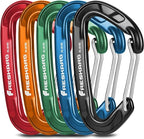 FresKaro 15kN-3372lbs Heavy Duty Wiregate Carabiners, Reliable Time-Tested Stainless Steel Spring Gate, for Camping, Hiking, Hammocks, Backpacking, Dog Leash etc., 3.15inch