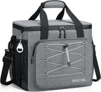 RealCool Soft Cooler Bag 35/45Can, Collapsible Cooler Insulated Leak Proof, Large Lunch Box for Men Women, Soft-Sided Cooler for Picnic, Grocery, Beach, Camping, Travel
