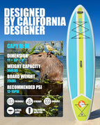 Highpi Inflatable Stand Up Paddle Board for Youth and Adults – Wide Sup with Premium Accessories, Blow Up Paddleboard for Surfing, Fishing, Yoga & More