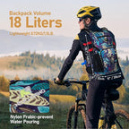 N NEVO RHINO Hydration Backpack, 18L Multipurpose Hiking Backpack with 3L Water Bladder, Water Backpack Insulated Hydration Pack Ideal for Hiking and Cycling