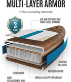 ZLX Inflatable Stand Up Paddle Board, 10'6" SUP Non-Slip Stable Deck Pad, Unique Center Fin, Premium Accessories, Portable Paddleboard for Adults, Beginners, All Skill Levels