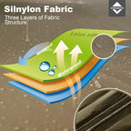 onewind Hammock Rain Fly, Ultralight Silnylon Tarp for 2-4 Persons, 14Ft*13Ft, 3000mm Waterproof, Brown