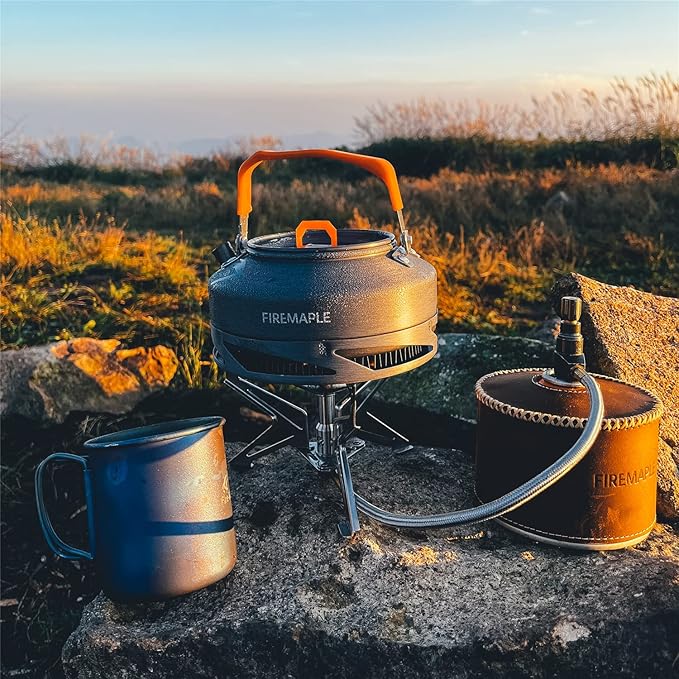 Fire Maple Polaris Pressure Regulator Stove | Portable Camping Backpacking Stove | Lightweight Durable Camp Cooking Stuff | Wind Resistent Jet Burner | Perfect Boiling Performance in Cold Weather