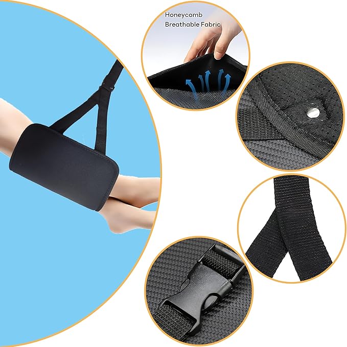 Foot Hammock for Plane Travel Essentials Relax Your Foot Rest for Airplane Gadgets Adustable Airplane Travel Accessories for Flight Essentials (Flower)