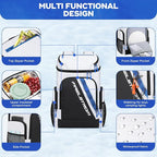 Maelstrom Backpack Cooler,36 Can Cooler Backpack,Soft Cooler Bag Insulated Leakproof,Lightweight Ice Chest Backpack,Travel Cooler Lunch Backpack for Camping,Hiking,Beach,White