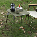 TOPCHANCES Folding Outdoor Camping Table,Ultralight Aluminum Camping Side Table,Portable Beach Table Roll Up Camping Table with Carrying Bag for Camping Beach Picnic Grilling Hiking FishingTravel