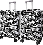 Travel Luggage Cover Suitcase Protector Fits 18-32 Inch Wheel Covers PatternedTravel Related Items Flower Luggage Protector Elastic S