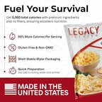 Long Term Gluten Free Food Storage Sample Pack: 16 Large Servings - 4 lbs Freeze Dried Meals - Emergency Prepper Supply with 25 Year Shelf Life