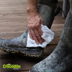 Crocodile Cloth Outdoor Cleaning Wipes – 80 Count Plant-Based Cloths (15"x10"), Skin Safe, Pre-Moistened, Aloe & Vitamin E Infused, Large, Absorbent, Multi-Surface Disposable Wipes