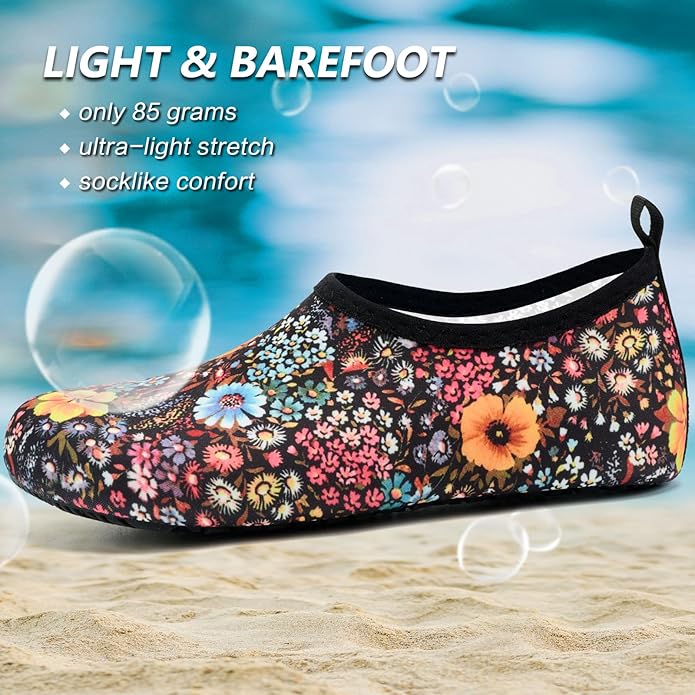 Deevike Water Shoes for Women Men Barefoot Quick-Dry Aqua Socks Slip-on for Beach Swim Surf Yoga Exercise