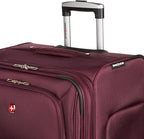 SwissGear Sion Softside Expandable Luggage, Merlot, 3-Piece Set (21/25/29)