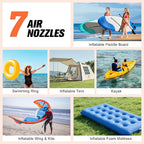 Paddle Board Pump, 20PSI High Pressure SUP Pump with Auto-Off, Dual Stage Inflation & Deflation for Stand Up Paddle Boards, Boat, Tent, Mattress