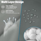 Oversized High-Back Camping Chairs with Pillow, Dual Cup Holders & Cooler Bag - Heavy Duty Foldable Outdoor Chair for Adults, Picnic, Fishing, Backyard, Sports (2, Bluegrey)