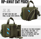 Upgrade Molle Rip Away Ifak Pouch, Tactical Small Belt First Aid Pouch Medical Utility EMT Pouch Only