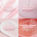TONYMOLY Wonder Ceramide Mochi Essentials 4-Piece Skincare Set – Hydrating Korean Skincare Travel Kit with Ceramides, Hyaluronic Acid & Cica – Barrier Repair Routine for Dry & Sensitive Skin