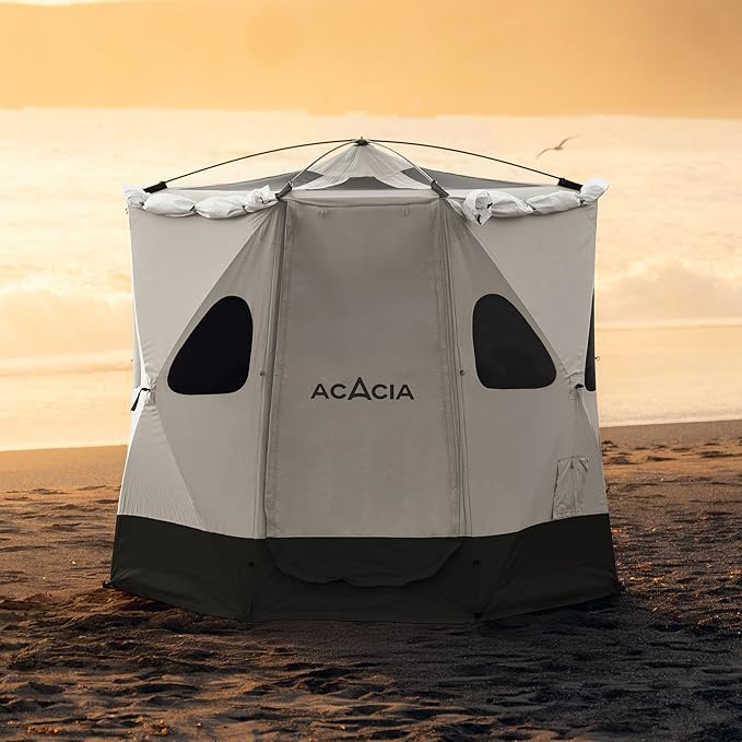 Space Acacia Lite Camping Tent | 2/3/4/8 Person Pop Up Tents for Camping | Lightweight & Durable Beach Tent | Level 7 Wind Resistance, UPF 50+ | Quick Setup for Camping & Backyard