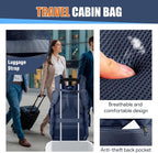 Travel Laptop Backpack, Expandable 40-50L Travel Backpack, 17.3 Inch Carry on Large Luggage TSA Flight Approved Laptop Bag, Multiple Pockets TSA Friendly Water Resistant Business Bag for Men, Blue