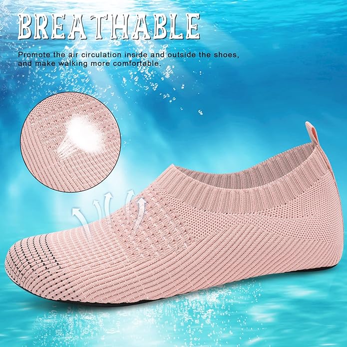 ANLUKE Womens Mens Water Shoes Barefoot Quick-Dry Aqua Socks for Beach Swim Surf Water Sport