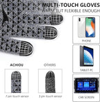 Achiou Winter Gloves, Glove for Men Women, Upgraded Touch Screen Texting Warm Running with Thermal Soft Knit Lining
