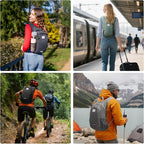 SKYSPER 10L Hiking Backpack, Foldable & Packable Lightweight Daypack for Travel, Collapsible Small Compact Hiking Backpack for Women & Men, Black