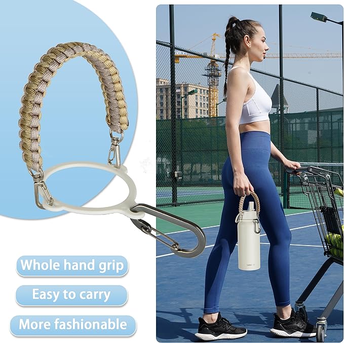 KXIAOCHEN Insulated Water Bottle, Stainless Steel Water Bottle, 2 Lids (Straw and Handle Lid),Wide Mouth Metal Water Bottles Keep Hot and Cold, Double Walled, Thermo Mug, Metal Canteen