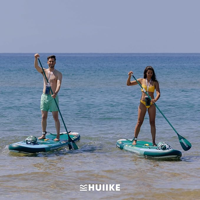 Paddle Board Paddle 2-in-1 Aluminum Sup Paddleboard Oar & Kayak Detachable 4 Piece | Double Sided Sup Oar Adjustable for Stand Up Board | Packable Paddleboard Ore & Kayak for Paddleboarding