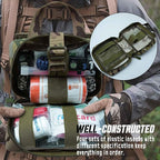 Upgrade Molle Rip Away Ifak Pouch, Tactical Small Belt First Aid Pouch Medical Utility EMT Pouch Only