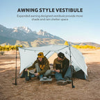 Naturehike Mongar UL 1-2 Person Backpacking Tent,15D Nylon Waterproof Ultralight One Person Two Person Tent with Footprint