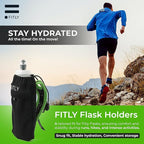 Soft Flask - Shrink As You Drink Soft Water Bottle for Hydration Pack - Folding Water Bottle Ideal for Running, Hiking, Cycling, Climbing & Rigorous Activity